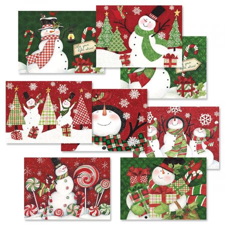 snowman-christmas-cards-value-pack