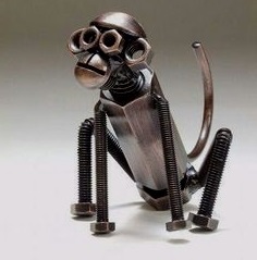 Amazing-Steel-Animals-Art-sculptures-Monkey