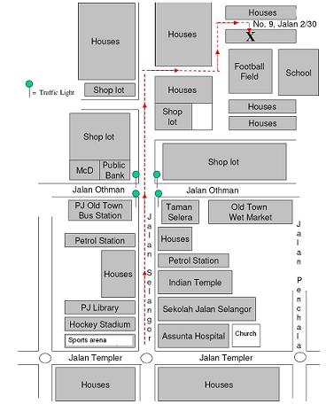 Petaling Jaya Map, PJ Old Town, Durian Bible Talk