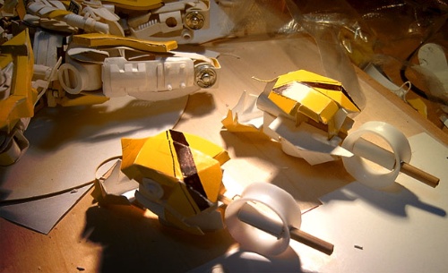 Papercraft BumbleBee, Transformers, Art, Cool Stuff, body, Papercraft BumbleBee, Transformers, Art, Cool Stuff