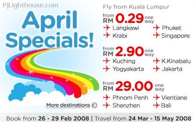  April Specials from RM0.29,AirAsia, Super Deals, 8,888 ,FREE SEATS,China,Air Asia,Hangzhou, Travel, Freebies, Free Seats, MATA 2008, Travel Fair,China, Promotion, Cheap Air Ticket, Free Ticket, Malaysia, Air Travel, Free Flying
