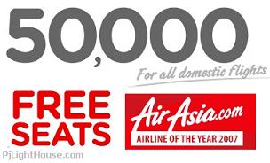 Freebies: AirAsia 50,000 FREE Seats! Grab them NoW! AirAsia, Free, Air Ticket, Freebies, Travel, Fly, Asia, Malaysia,Cheap, Sale