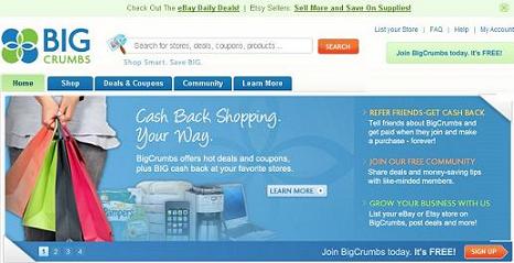 BigCrumbs,2-35%, affiliate-marketing, e-bay-coupon, earn-money-today, Save Money